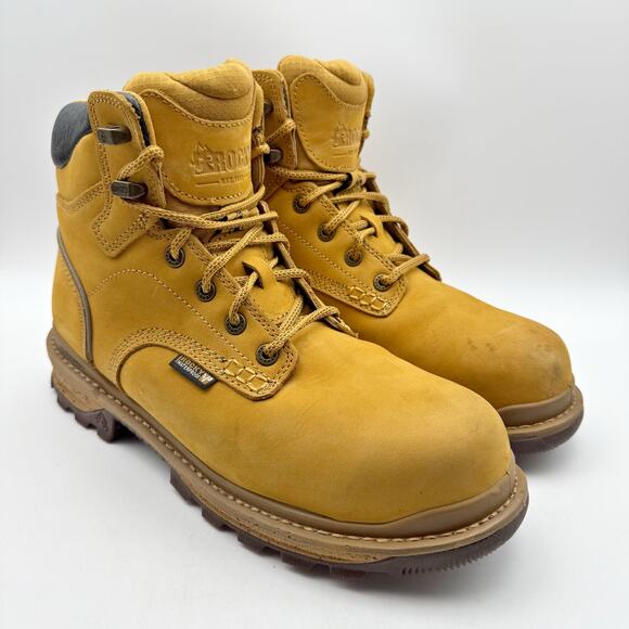 Rocky Mens Rams Horn Composite Toe Work Boot US 10 Wide Brown Waterproof EUC - Picture 6 of 15